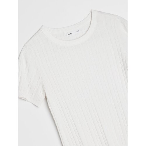 Sinsay Bluza s viskozom i pletenim uzorkom Slike