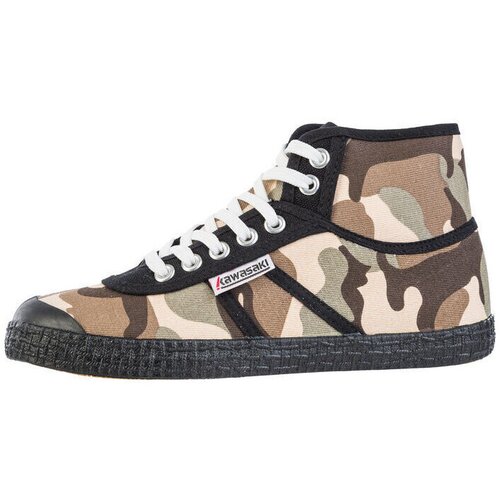 Kawasaki Modne superge Camo Canvas Boot K202418-ES 8885 Various Brown Kostanjeva Slike