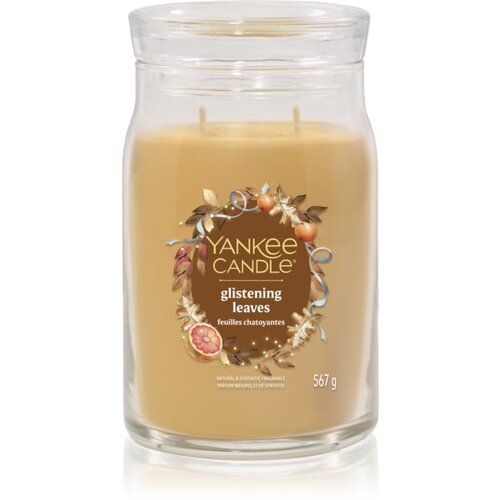 Yankee Candle Glistening Leaves di&amp;scaron;eča sveča Signature 567 g Slike