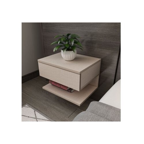 Hanah home Vivid noćni ormarić, 45x31,4x36,8 cm, krem Cene