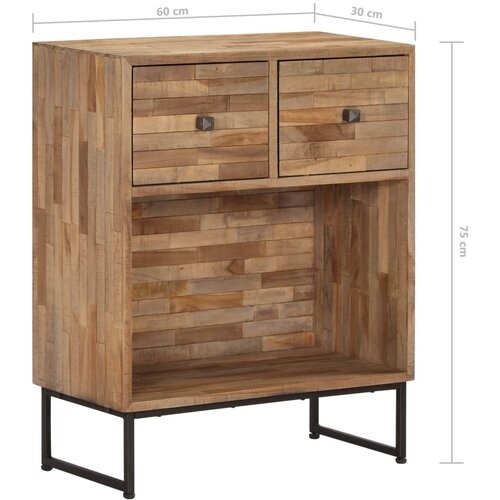  Komoda od obnovljene tikovine 60 x 30 x 75 cm Slike