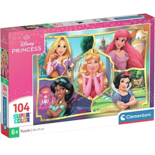 Clementoni Disney princeze 104-dijelni supercolor puzzle - Cene