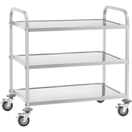 Royal Catering 3-regalni natakarski voziček do 150 kg Nerjaveče jeklo RCSW-6.2, (21389639) Cene