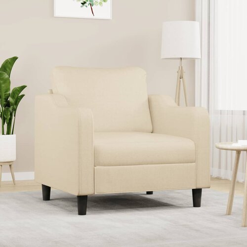  The Living Store Fotelj krem 60 cm blago - Fotelj, (21447903) Cene