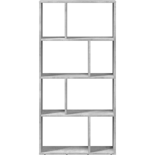  Regal za knjige boja betona 60x20x120,5 cm konstruirano drvo Slike