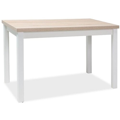  Stol ADAM 100x60 cm - laminirana ploča + MDF - hrast sonoma/bijeli Cene