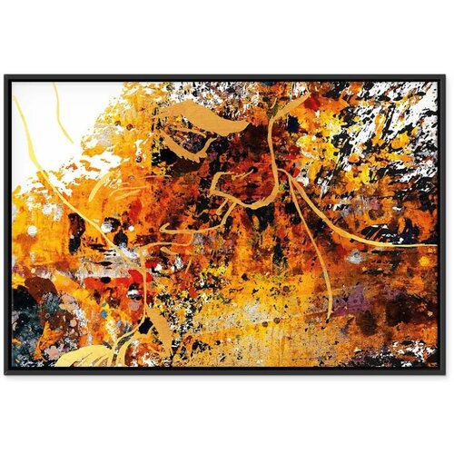  Slika - Kiss Explosion (1 Part) Wide 90x60 U crnom drvenom okviru Slike