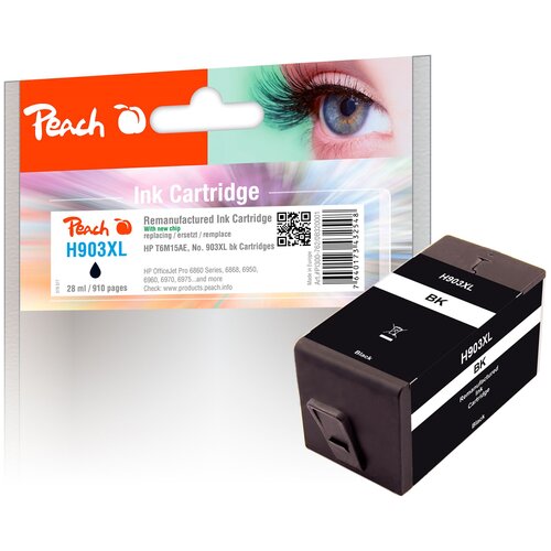 Peach Črnilo HP 903XL T6M15AE, 28ml black 320001, (20383388) Slike