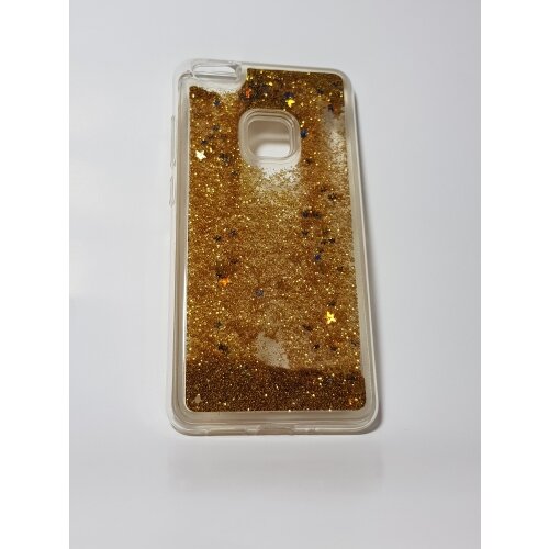  Silikonski ovitek z ble&amp;scaron;čicami Bling za Huawei P10 Lite prozoren z zlatimi ble&amp;scaron;čicami Slike