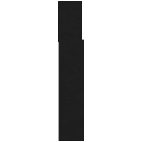  Uzglavlje s ormarićem crno 120 x 19 x 103,5 cm Slike