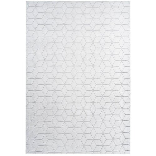 Kayoom PREPROGA Vivica 125 Weiß / Graublau 80/150 cm taftano siva, bela Cene