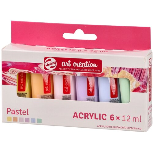 Royal Talens Art Creation acrylic, akrilna boja, set 6K, pastel set, 6 x 12ml Cene