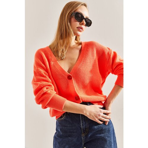 Bianco Lucci Women's Buttoned Knitwear Cardigan Slike
