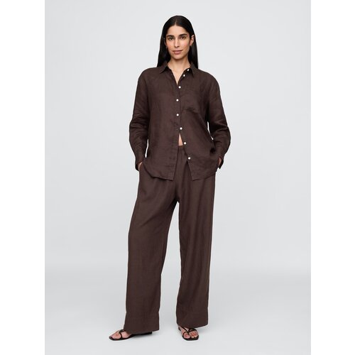 GAP Wide linen trousers - Women&amp;#039;s Slike
