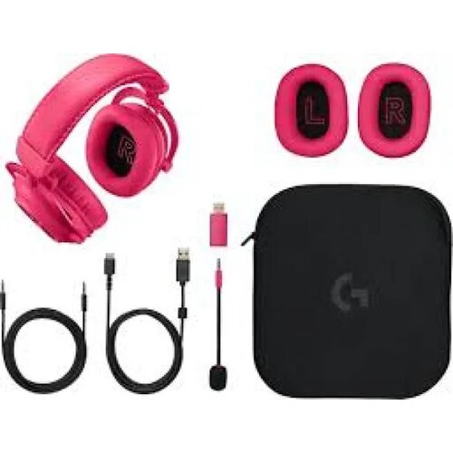 Logitech Slu&scaron;alice Wireless gaming PRO X 2 Lightspeed roze 981-001275 Cene