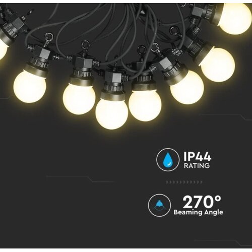  LED spoljni niz STRING 10m 20xLED/0,5W/230V IP44 6000K Slike