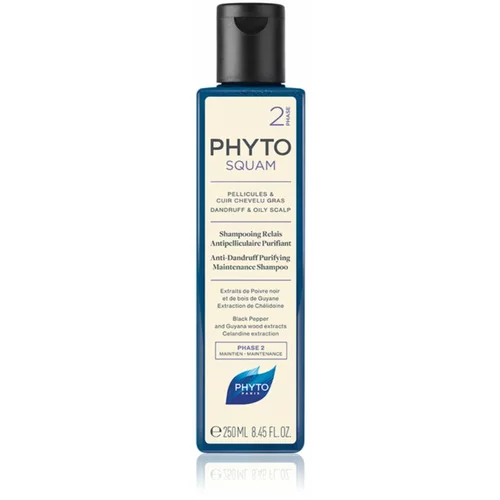 Phyto squam Anti-Dandruff Purifying Shampoo šampon za dubinsko čišćenje masnog vlasišta protiv peruti 250 ml