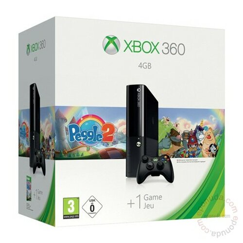 Microsoft Xbox360 Slim 4GB, Stingray+ Peggle 2 igračka konzola Slike