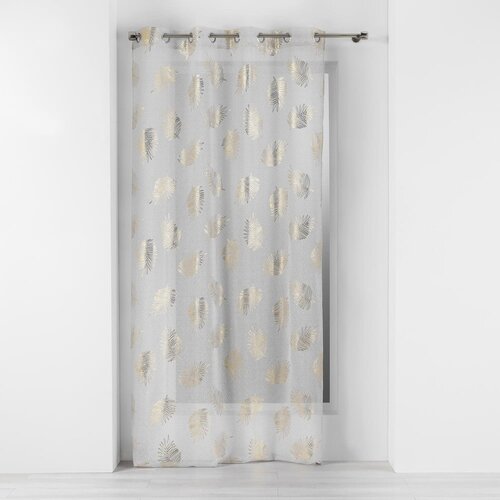 Douceur d intérieur Bež/v zlati barvi prosojna zavesa 140x280 cm Sunny – Cene