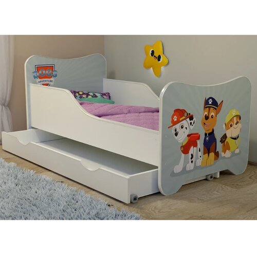 Golden Krevet za decu sa fiokom Happy Kitty - Dog, 160x80 Cene