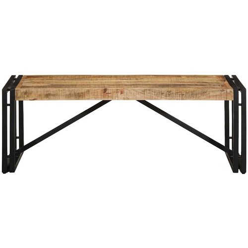 Maison Chic Klubska mizica - kavna mizica - Nizka mizica 100x50x35 cm trden robusten mangov les, (21753722) Slike