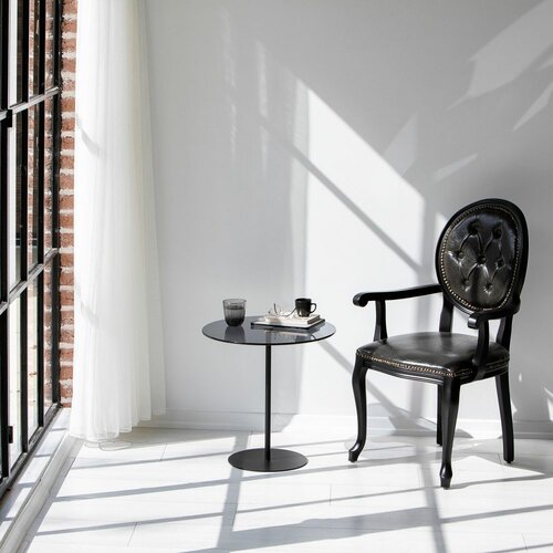 Woody Fashion Chill-Out - Black, Dark Grey BlackDark Grey Side Table Slike