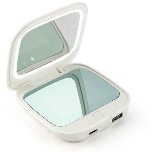 INF Pametno UV ogledalo z osvetlitvijo 360&deg;, LCD, 2x povečava in powerbank, (5000322793) Cene