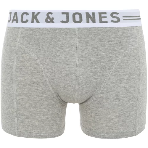 Jack & Jones Boksarice 'Sense' svetlo siva / temno siva / pegasto siva / bela