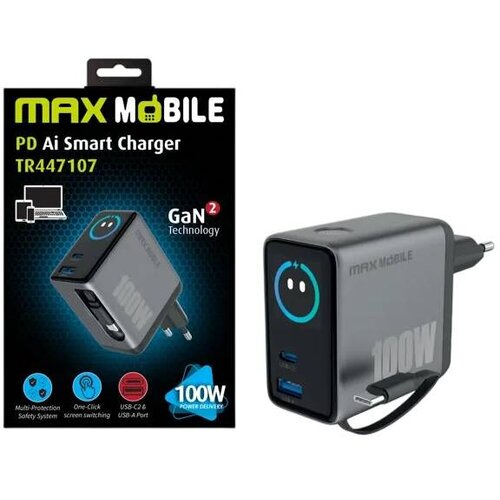 Max Mobile 100 W-Super brzi kućni punjač TR447207 GaN2 Slike