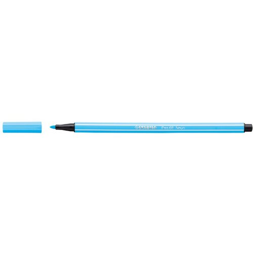 Stabilo fiber pen pen 68, neon modra, (21655487) Slike