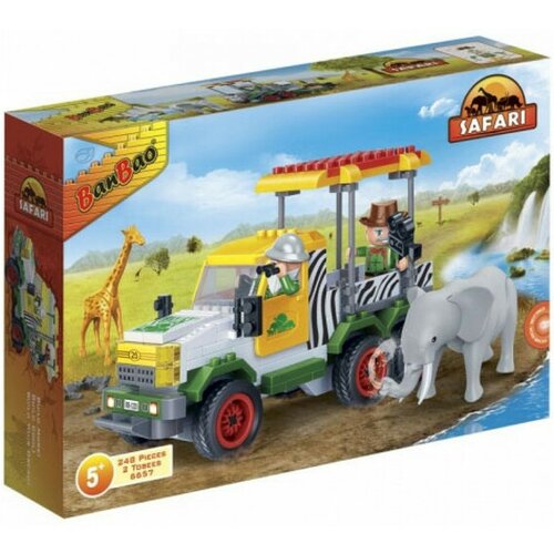 Banbao igračka safari terenac za prevoz životinja 6657 Slike
