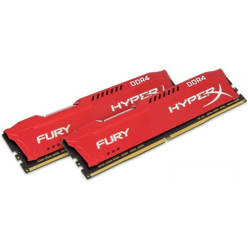 Kingston DIMM DDR4 32GB (2x16GB kit) 2400MHz HX424C15FRK2/32 HyperX Fury Red ram memorija Slike