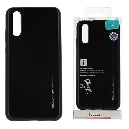 mobiline.si gumijasti / gel etui mercury i-jelly metal case za huawei p smart 2019 - črni Cene
