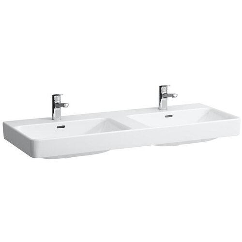 Laufen H8149660001041 Pro S 120 x 46 cm dvojni keramični umivalnik z 2 odprtinama Cene