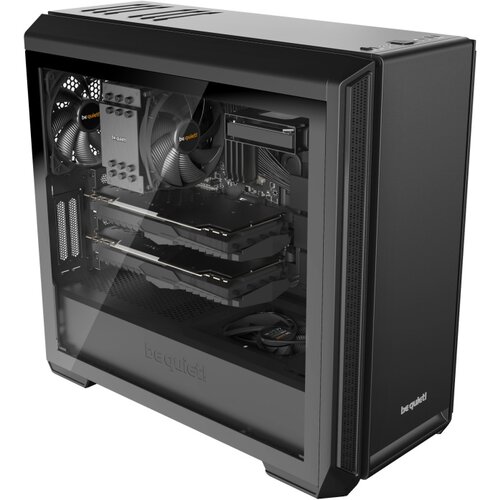BE QUIET SILENT BASE 601 Window Black, MB compatibility: E-ATX / ATX / M-ATX / Mini-ITX, Two pre-installed Pure Wings 2 140mm fans, Ready for water cooling radiators up to360mm BGW26 Cene