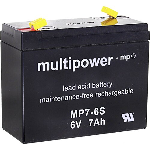 Multipower Svinčev akumulator 7 Ah MP7-6S 300402 svinčevo-koprenast (AGM) 116 x 99 x 50 mm plo&scaron;čati vtič 4.8 mm brez vzdrževanja, (20829087) Cene