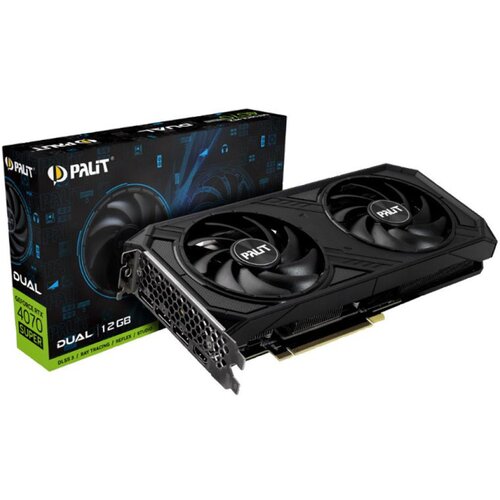 Palit grafična kartica nvidia RTX4070 dual - 12GB GDDR6 (NE64070019K9-1048D), (21602689) Cene