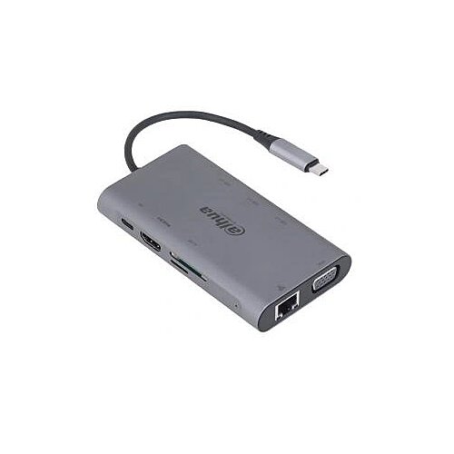 Dahua MultiDock DH-TC39 9in1 USB 3.1 Type-C to USB 3.0+HDMI+RJ45+VGA+SD/TF+PD DS Slike