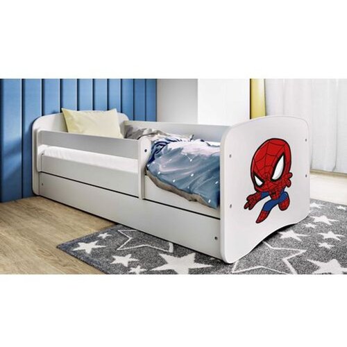  Drveni dečiji krevet spiderman sa fiokom - beli - 160x80 cm Cene