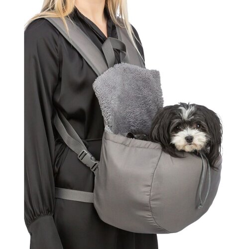 Trixie MOLLY klokanka torba za psa, siva 25×38×17cm, do 4kg Cene