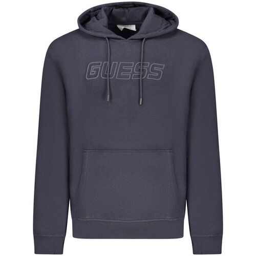Guess Jeans Mu&scaron;ka Plava Majica s Kapuljačom Bez Patentnog Zatvarača Cijene