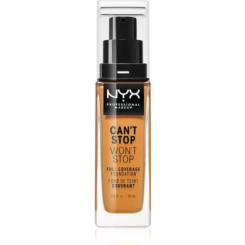 NYX Professional Makeup Can't Stop Won't Stop Full Coverage Foundation puder s visokim prekrivanjem nijansa 15.3 Almond 30 ml