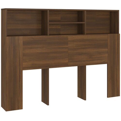 Maison Chic vzglavna omarica - nočna omarica - posteljna omarica rjavi hrast 140x19x103,5 cm, (21705999) Cene