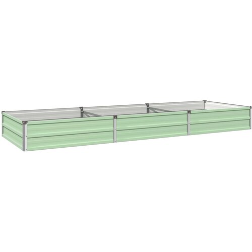  Povi&amp;scaron;eni vrtni krevet Pastelno zelena 240 x 80 x 24 cm Slike