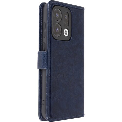 AVIZAR Preklopni Ovitek za Oppo Find X9 Učinek Vintage Usnja s Stojalom in Prostorom za Kartice, Nočno modra, (5000274556) Cene