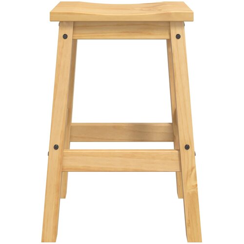  Barski stol 2 pcs Medeni vosak 44 x 30 x 63 cm Čvrsta bor Slike