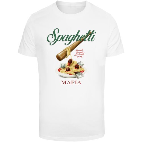 MT Men Men's T-shirt Spaghetti Mafia - white Cijene