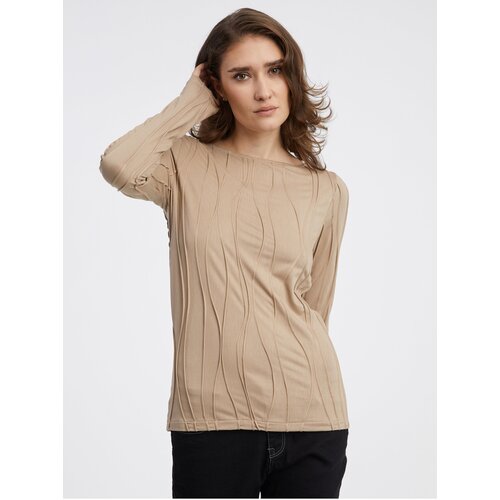 AWARE by VERO MODA Beige women&amp;#039;s patterned T-Shirt Gudrun - Women Slike