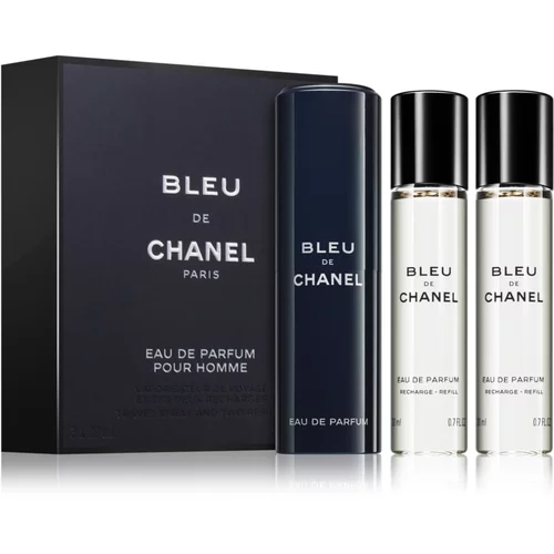 Chanel Bleu de parfemska voda "okreni i poprskaj" 3x20 ml za muškarce