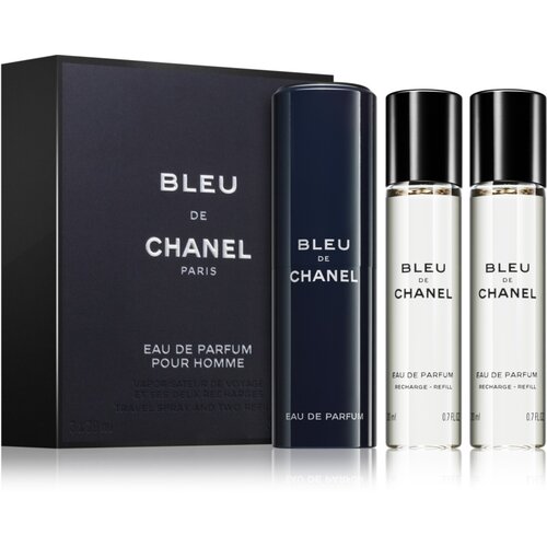 Chanel Bleu de parfumska voda "zasuči in razprši" 3x20 ml za moške Cene